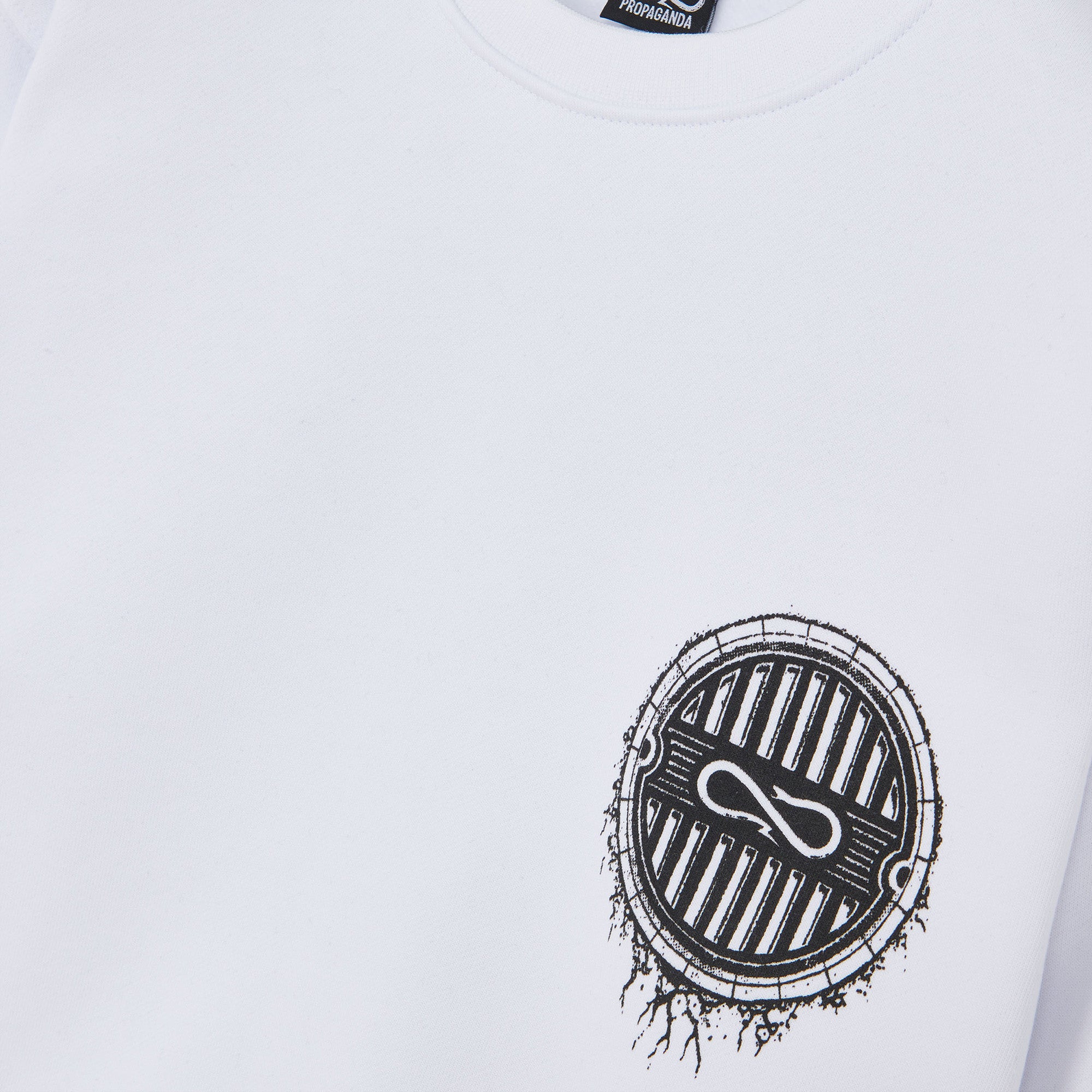 Propaganda Felpa girocollo Bwrong Crewneck 22FWPRFE785-02 white