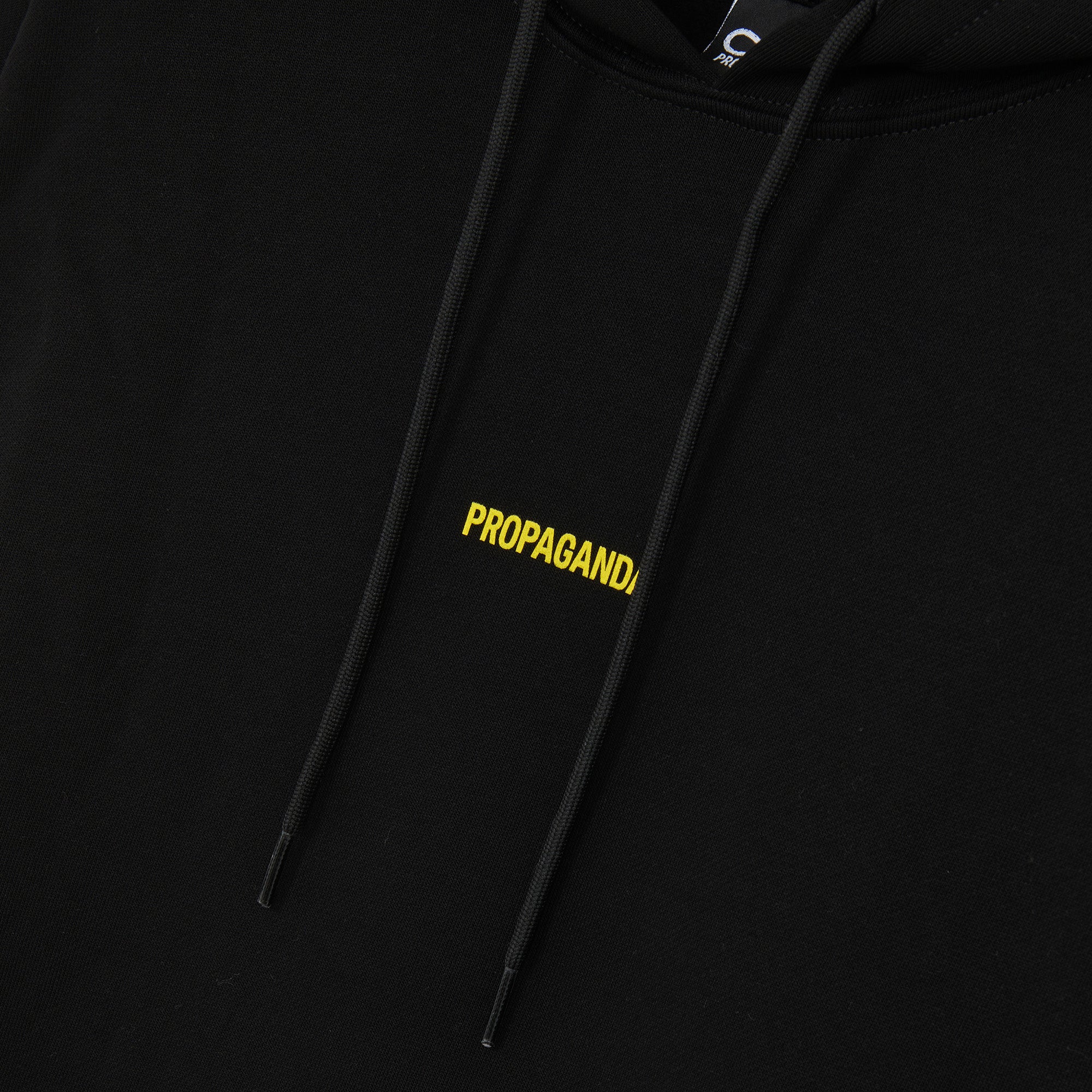 Propaganda Felpa da uomo con cappuccio e tasca a marsupio Ribs Hoodie 22FWPRFE818-01 nero