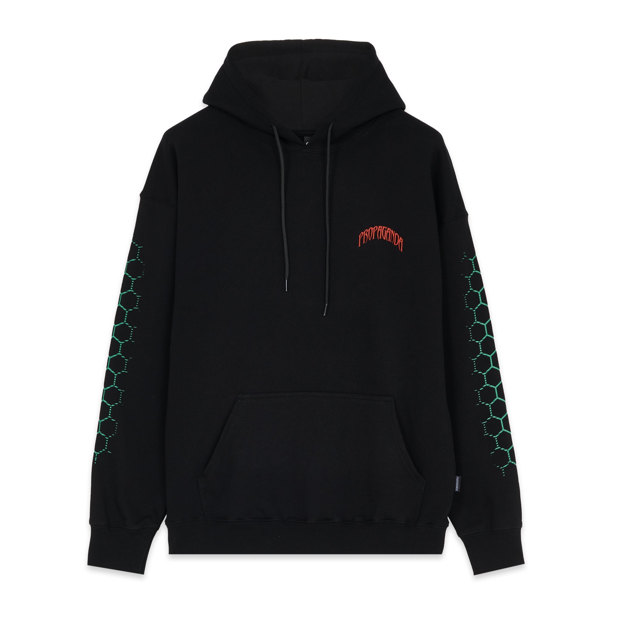 Propaganda felpa con cappuccio e tasche a marsupio Triangle Sting Hoodie 22FWPRFE844-01 nero