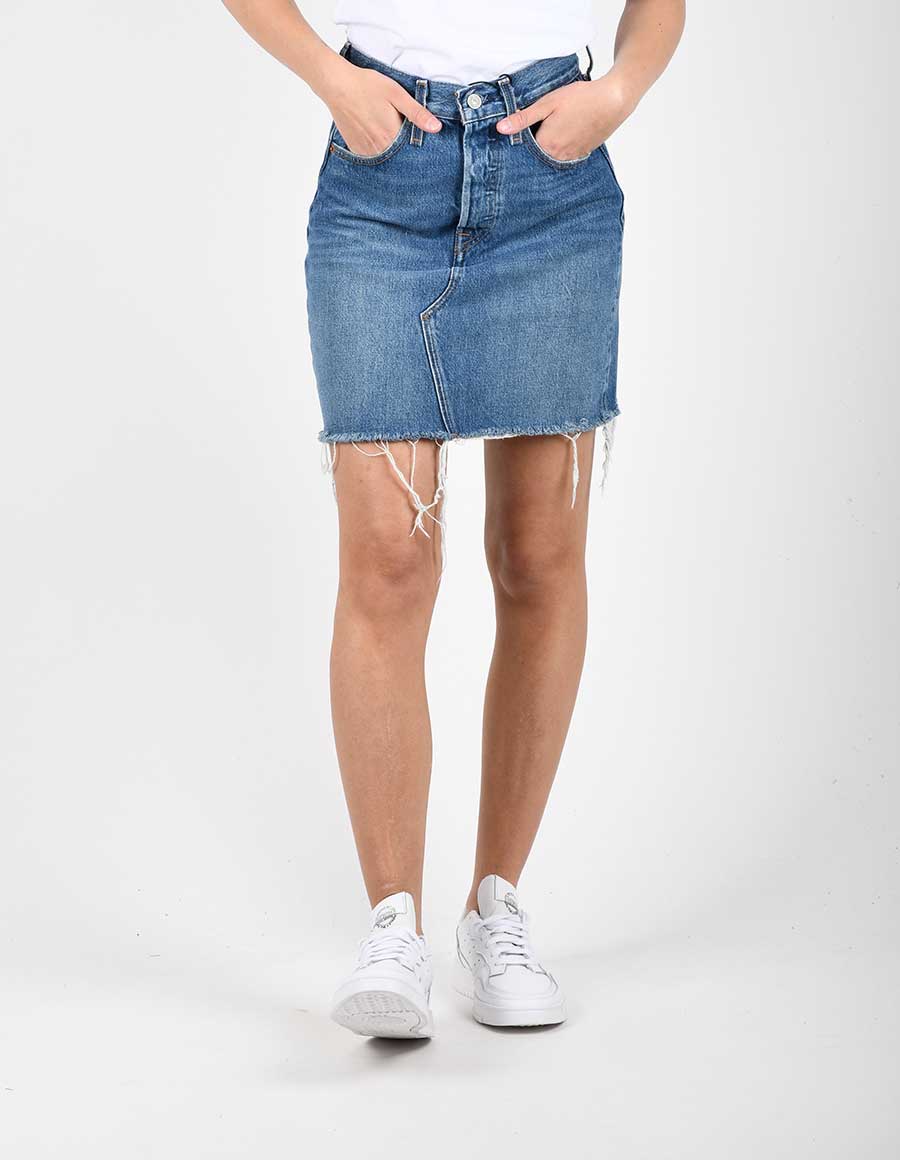 Levi's Gonna a Taglio vivo a vita alta 778820020 indaco medio