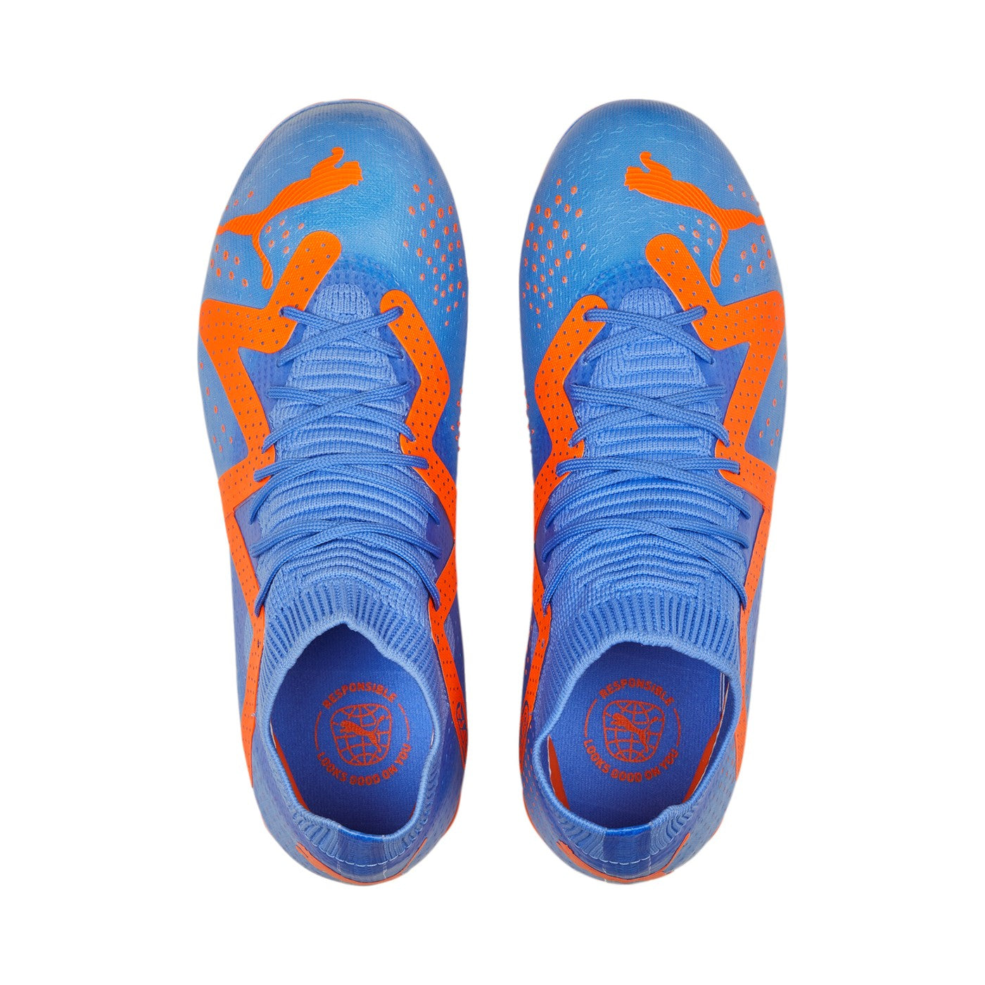 Puma Scarpa da calcio da ragazzo Future Match FG/AG 107195-01 blu-arancio
