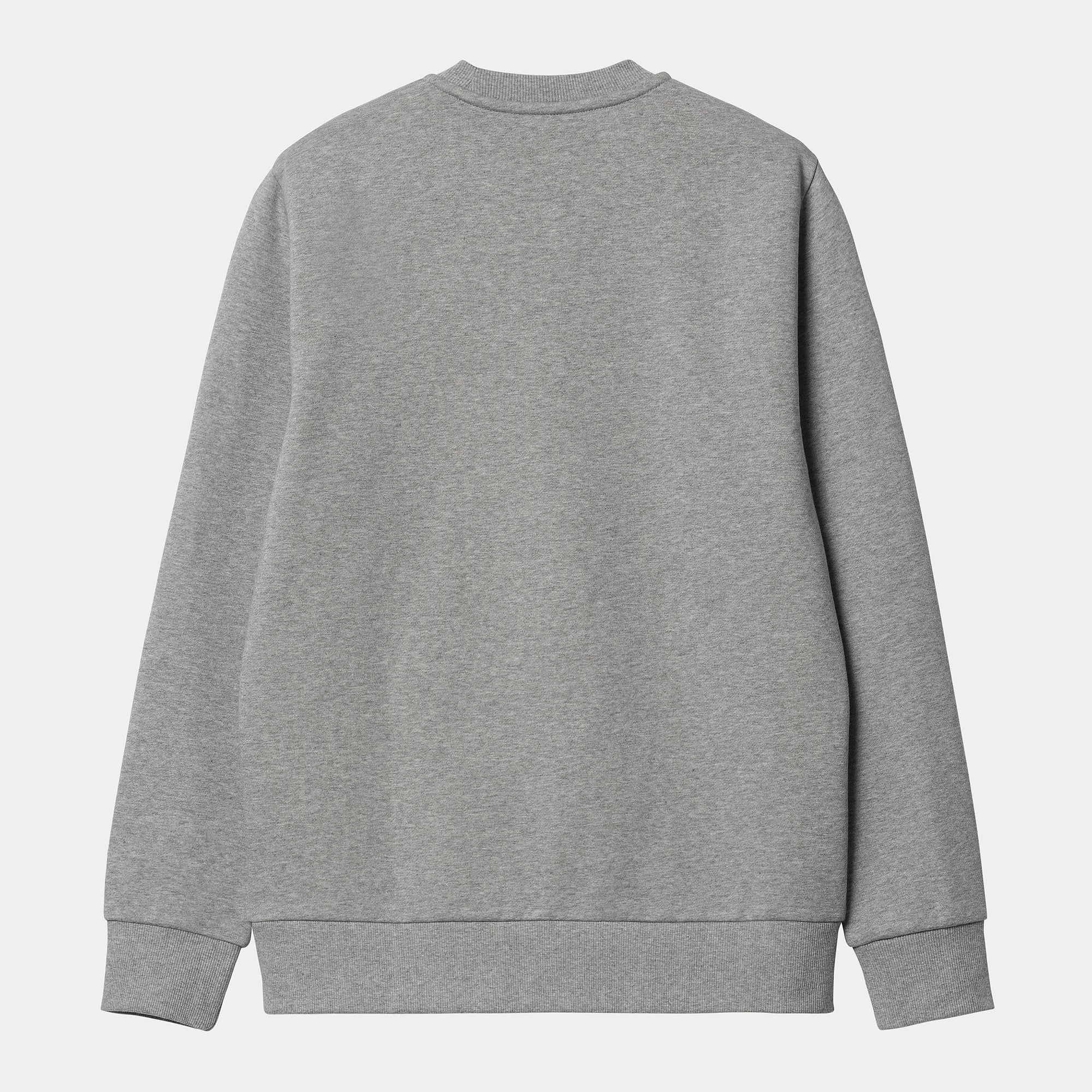 Carhartt felpa girocollo da uomo 1031242 00D grey heather-white