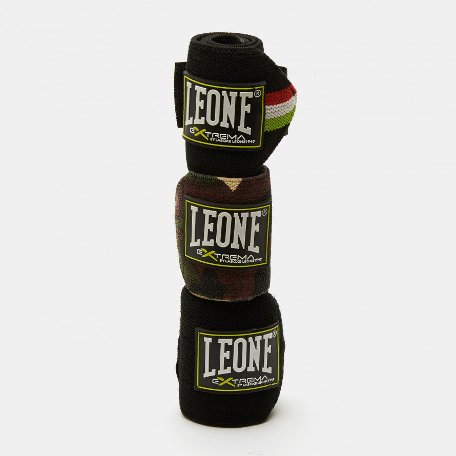 Leone polsiera per sollevamento pesi AB706 nero