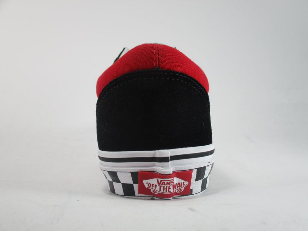 Vans scarpa sneakers da ragazzi Old Skool VN0A38HBVI71 nero-rosso-bianco