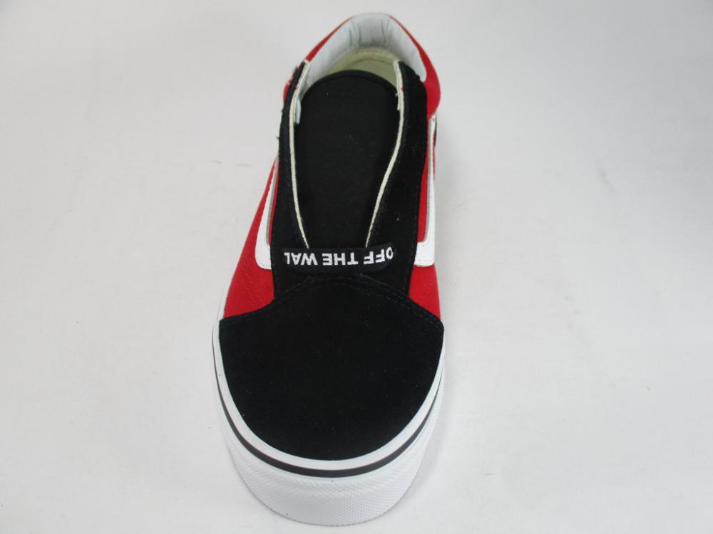 Vans scarpa sneakers da ragazzi Old Skool VN0A38HBVI71 nero-rosso-bianco
