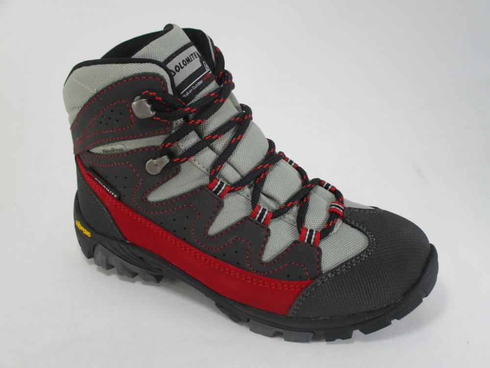 Dolomite scarpinciino da trekking da bambino Marmotta 85568900005 rosso-grigio