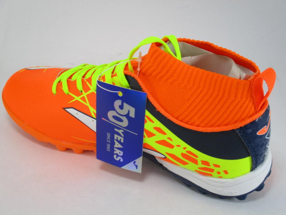 Joma scarpa da calcetto con calzino da ragazzo Champion 808 CCHJW.808.TF arancione