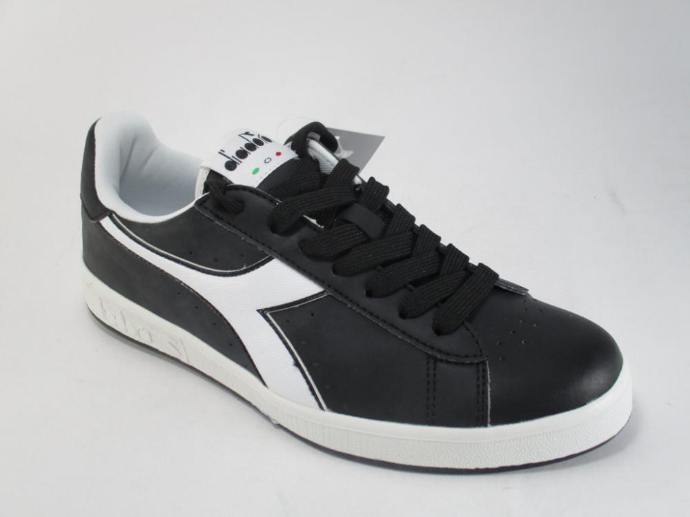 Diadora scarpa sneakers da uomo Game P 101 160281 01 80013 nero-bianco