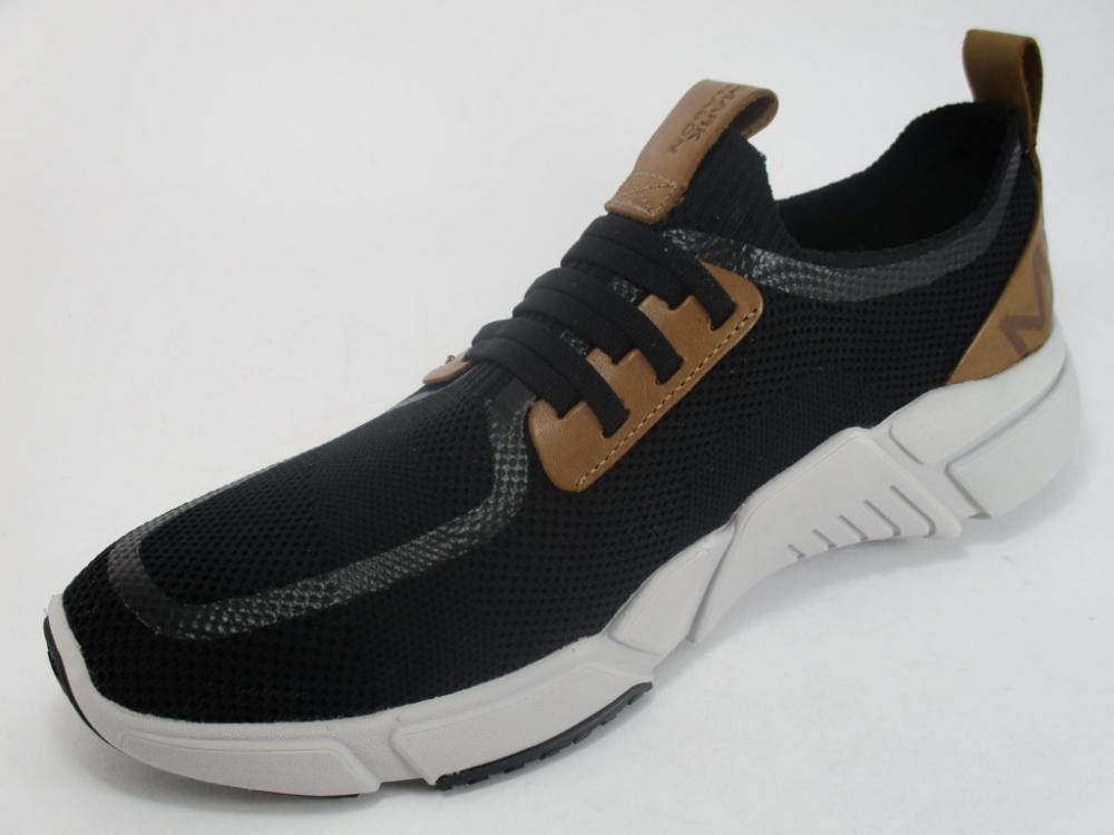Skechers scarpa sneakers da uomo con laccio elastico Block Peak 68643 BLK nero