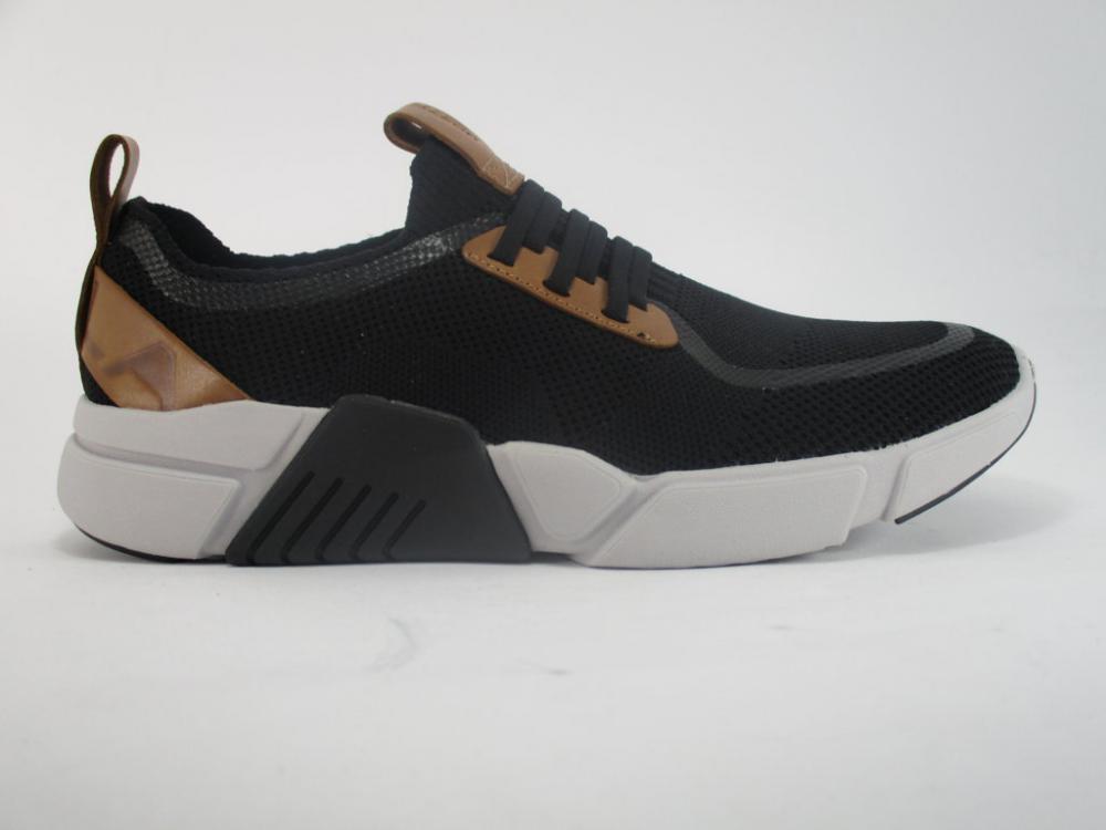 Skechers scarpa sneakers da uomo con laccio elastico Block Peak 68643 BLK nero