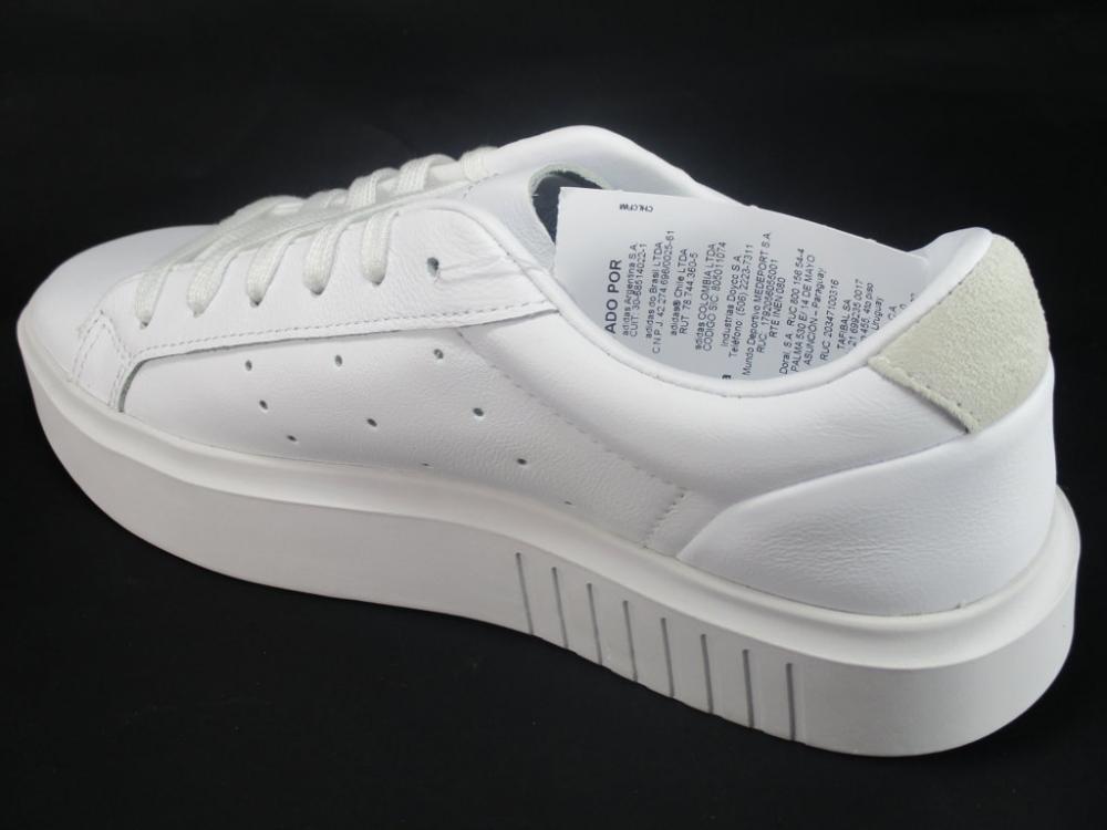 Adidas Originals scarpa sneakers da donna con zeppa Sleek Super EF8858 bianco