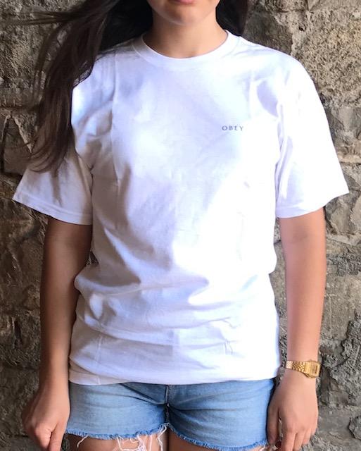 Obey maglietta manica corta da adulti Noire Icon 2 Basic 163082330 bianco