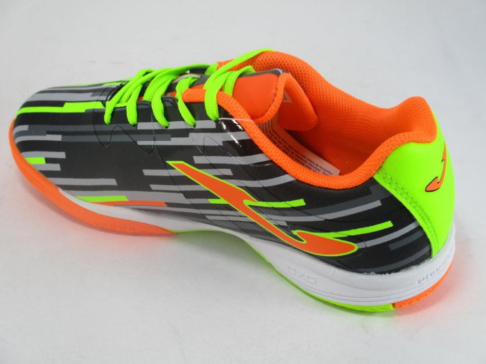 Joma scarpa da calcetto indoor da junior Tactiol 701 TACS.701.IN nero-giallo fluo