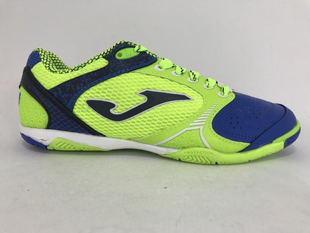 Joma scarpa da calcetto indoor uomo Dribling 836 DRIW.836.IN verde fluo-azzurro