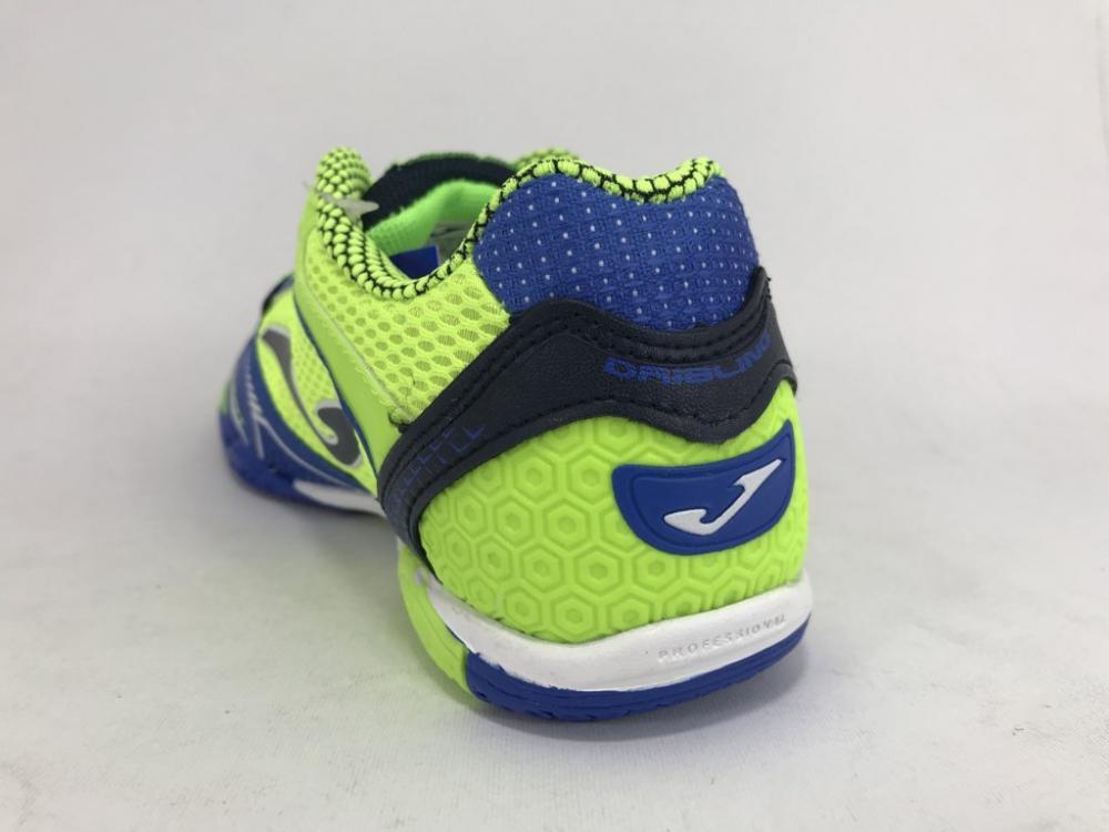 Joma scarpa da calcetto indoor uomo Dribling 836 DRIW.836.IN verde fluo-azzurro