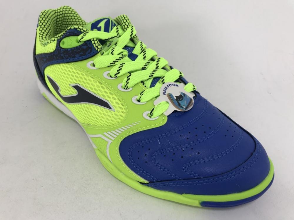 Joma scarpa da calcetto indoor uomo Dribling 836 DRIW.836.IN verde fluo-azzurro