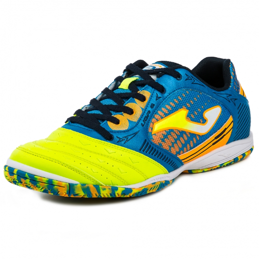 Joma scarpa da calcetto indoor da uomo Liga 5 606 LIGAW.606.IN giallo-blu