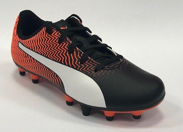 Puma scarpa da calcio da ragazzo Rapido II FG Jr 106063 03 arancio-nero-bianco