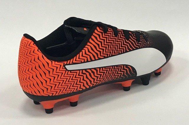 Puma scarpa da calcio da ragazzo Rapido II FG Jr 106063 03 arancio-nero-bianco