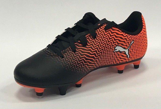 Puma scarpa da calcio da ragazzo Rapido II FG Jr 106063 03 arancio-nero-bianco