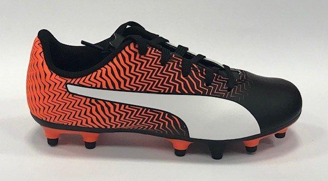 Puma scarpa da calcio da ragazzo Rapido II FG Jr 106063 03 arancio-nero-bianco