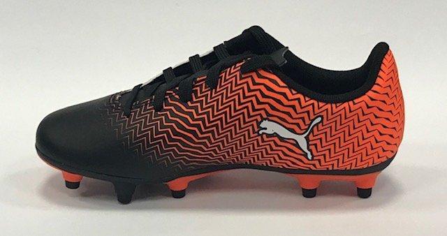 Puma scarpa da calcio da ragazzo Rapido II FG Jr 106063 03 arancio-nero-bianco