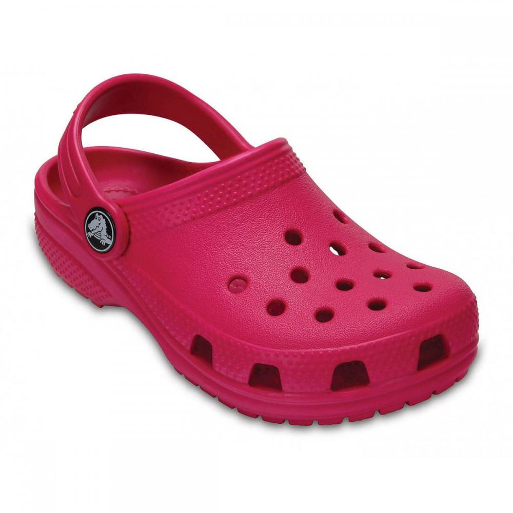 Crocs sandalo da bambina Classic Clog Kids 204536-6X0 rosa