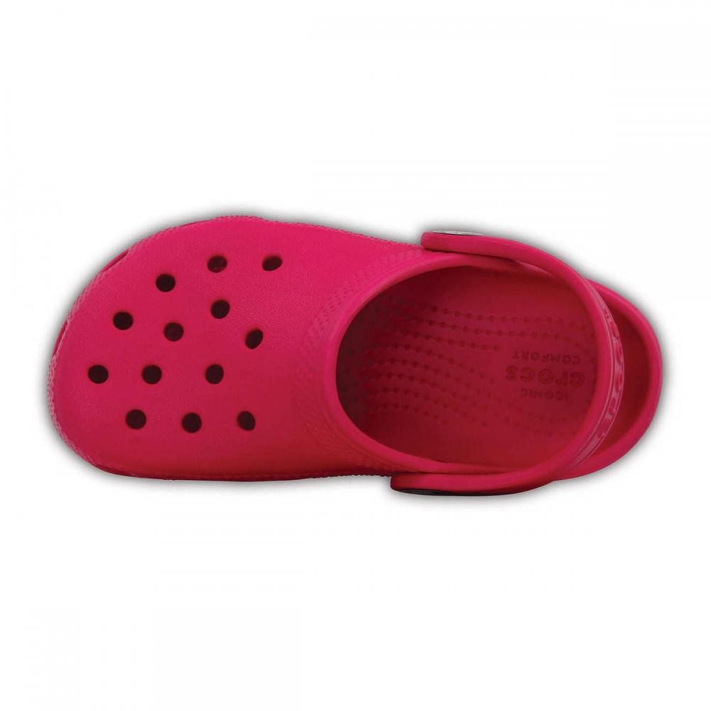 Crocs sandalo da bambina Classic Clog Kids 204536-6X0 rosa