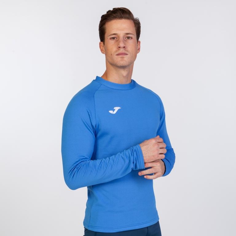Joma maglietta termica da uomo Brama Fleece Shirt Royal L/S 101015.700 blu