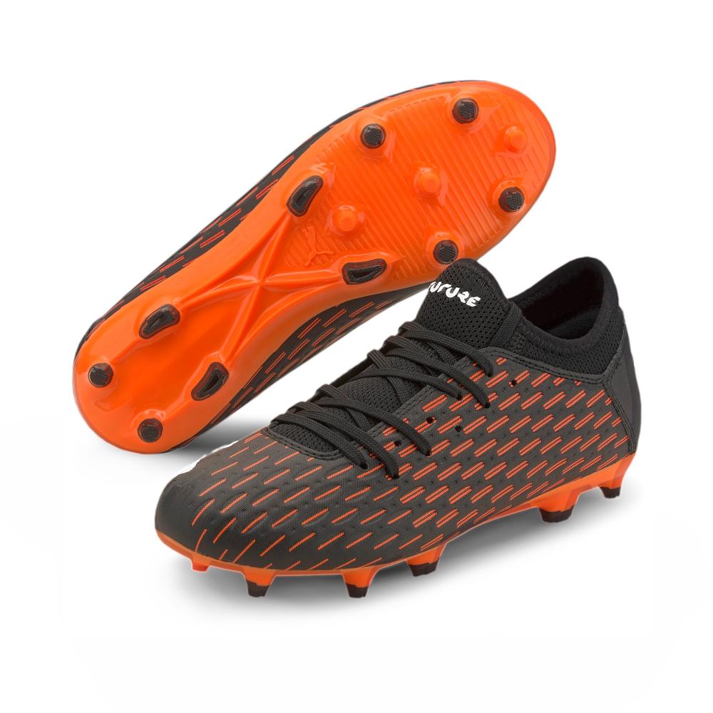 Puma FUTURE 6.4 FG/AG Jr106206 01 black/white/shocking orange