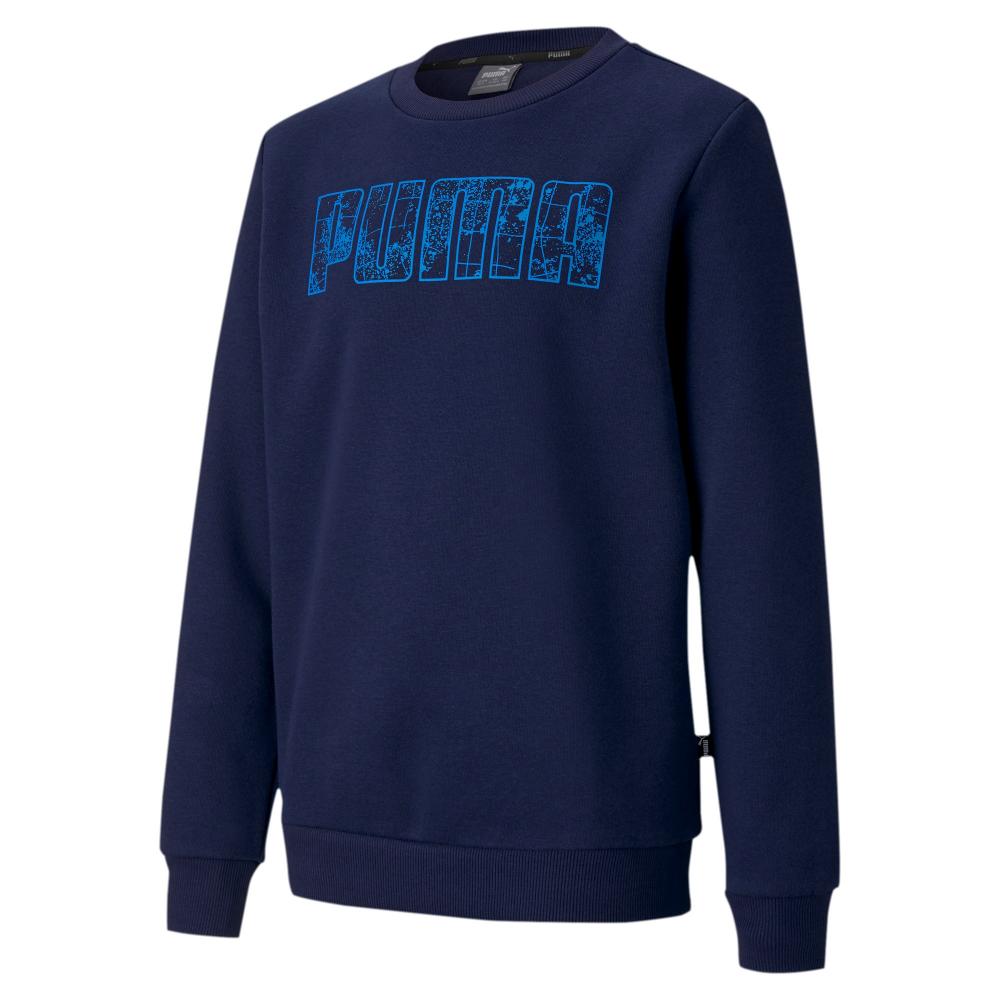 Puma felpa girocollo da bambino KA Crew FL B 583235 06 blu