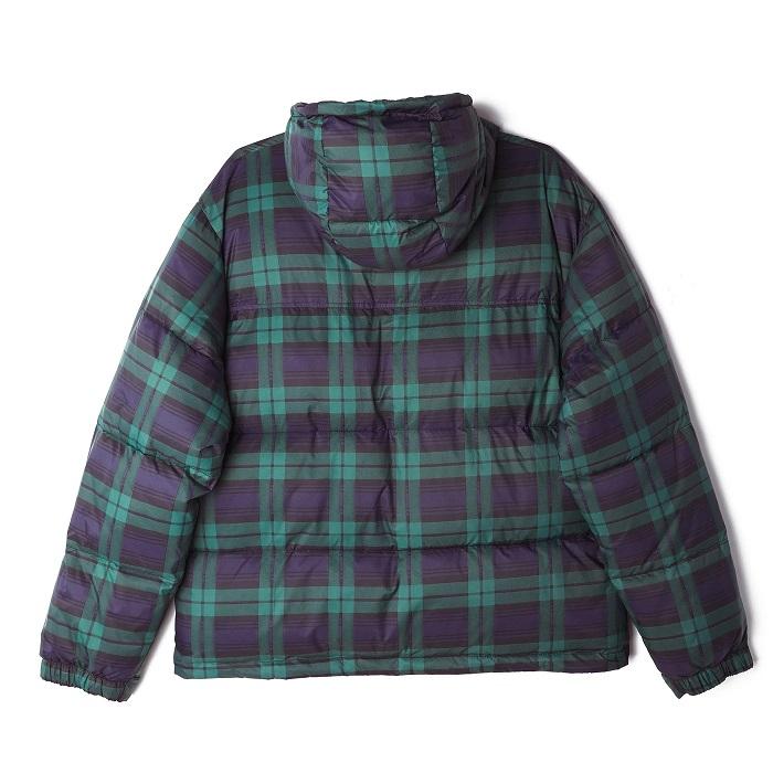 Obey giubbotto con cappuccio da uomo Fellowship Puffer 121800434 blu multicolore