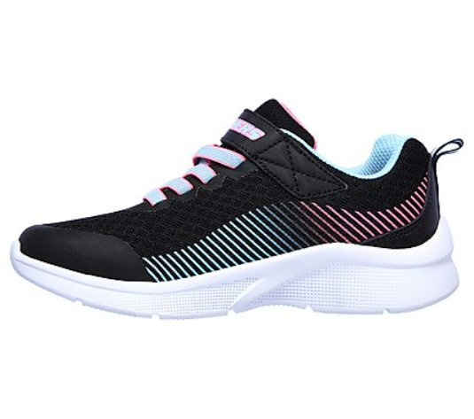Skechers scarpa da ginnastica da bambina Microspec 302016 BKAQ nero turchese