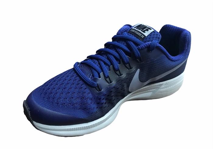 Nike Zoom Pegasus 34 GS scarpa da corsa 881953 404 deep royal blue-dark sky blue
