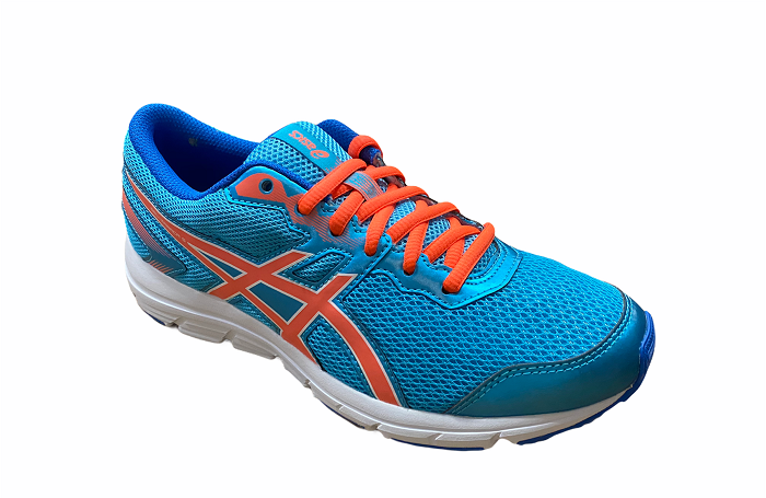 Asics scarpa da corsa da ragazzo Gel Zaraca 5 GS C635N 3906 azzurro-arancione