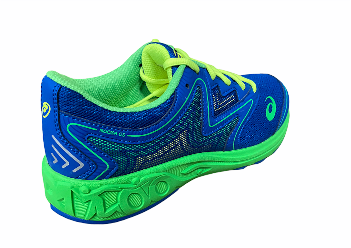 Asics scarpa da corsa da ragazzo Noosa C771N 4585 blu-verde