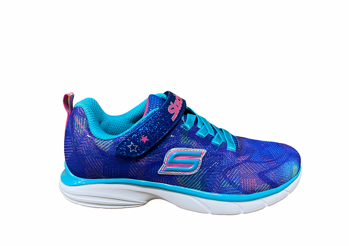 Skechers sneakers da bambina e ragazza Spirit sprint Rainbow Raz 81337L BLMT blu