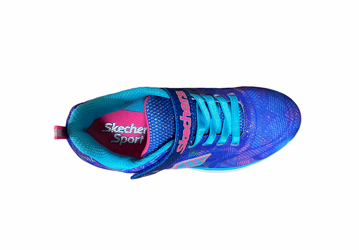 Skechers sneakers da bambina e ragazza Spirit sprint Rainbow Raz 81337L BLMT blu