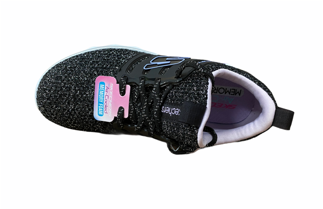Skechers scarpa da ginnastica da ragazza Diamond Runner Sparkle Sprint 81561L BKLV nero lilla