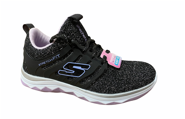 Skechers scarpa da ginnastica da ragazza Diamond Runner Sparkle Sprint 81561L BKLV nero lilla
