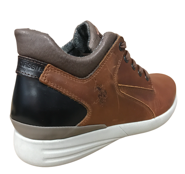 U.S. Polo Assn. scarpa casual da uomo in pelle Winter YETZI4072W8/L1 marrone