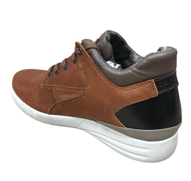 U.S. Polo Assn. scarpa casual da uomo in pelle Winter YETZI4072W8/L1 marrone