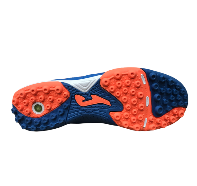 Joma scarpa da calcetto da uomo Lozano 405 TF LOZS.405.PT azzurro-arancio