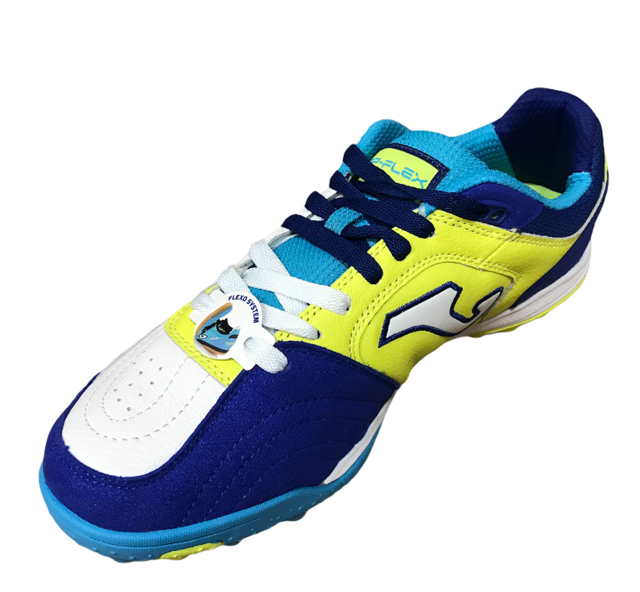 Joma scarpa da calcetto per erba sintetica Top Flex 622 TOPW.622.IN bianco azzurro