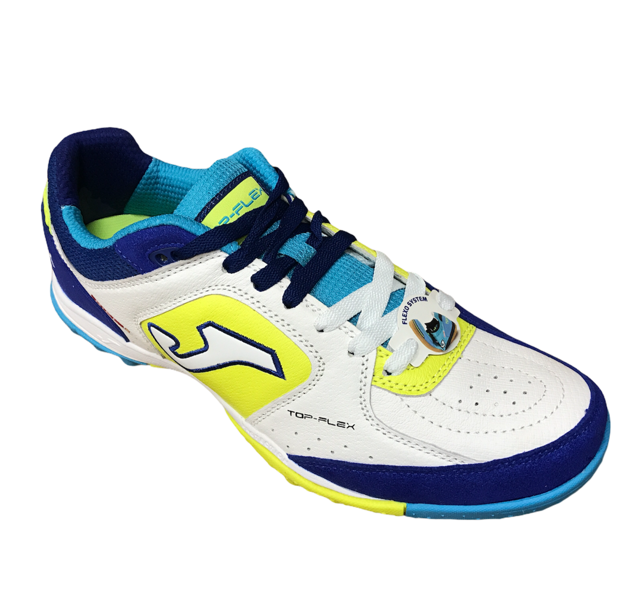 Joma scarpa da calcetto per erba sintetica Top Flex 622 TOPW.622.IN bianco azzurro