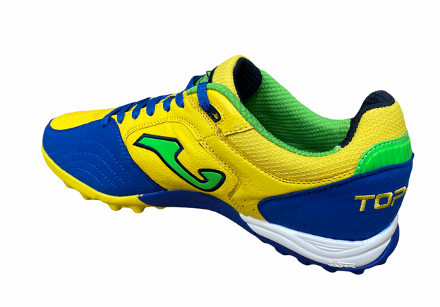 Joma scarpa da calcetto da uomo Top Flex 409 TF TOPS.409.PT giallo azzurro