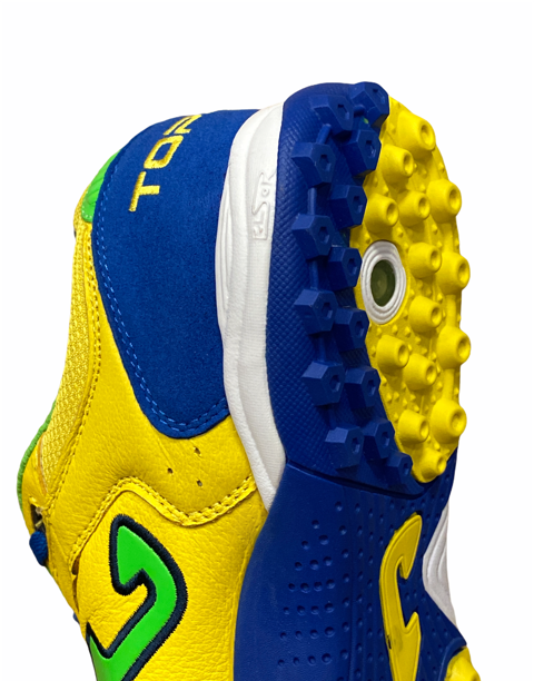 Joma scarpa da calcetto da uomo Top Flex 409 TF TOPS.409.PT giallo azzurro