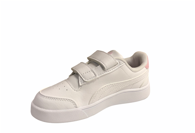 Puma sneakers da bambina Shuffle V Ps 375689 04 white pink