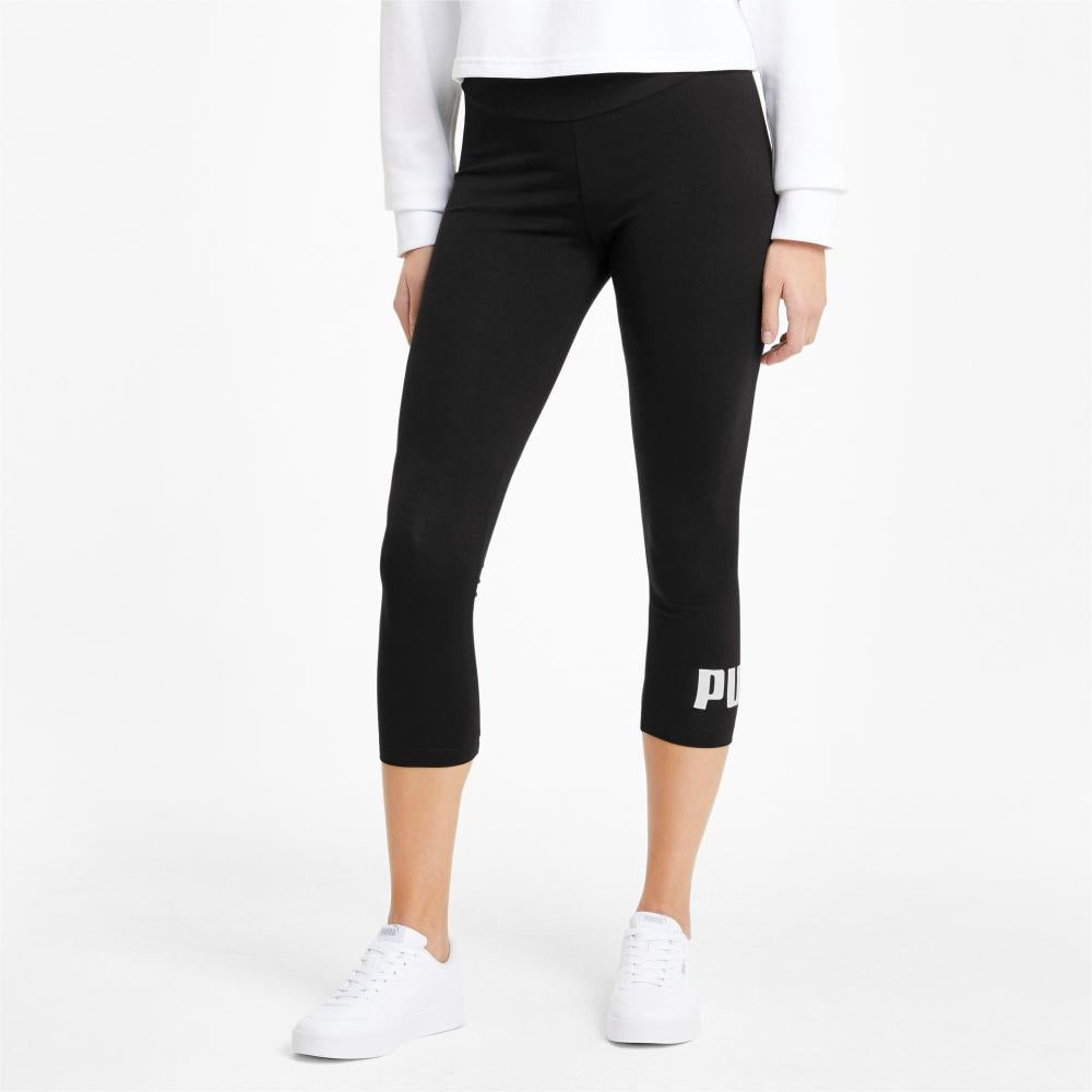 Puma pantalone sportivo da donna ESS 3/4 Logo Leggings 586828 01 black