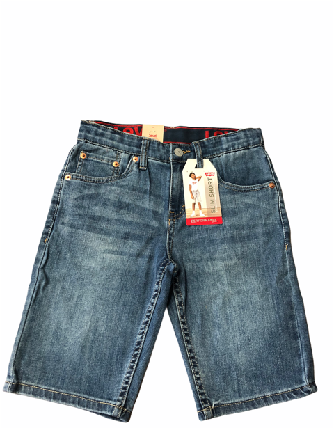 Levi's Kids pantaloncino in jeans LW Performance 9EC770 M0R blu medio